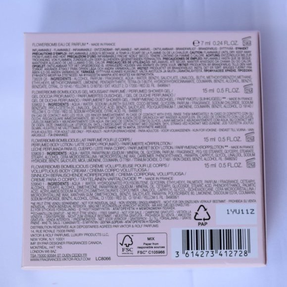 Viktor&Rolf Gift Set-Flowerbomb Fairy Mini,Lotion,Cream,Gel-7ml,15ml-4pc-BOX-NEW - Picture 12 of 16